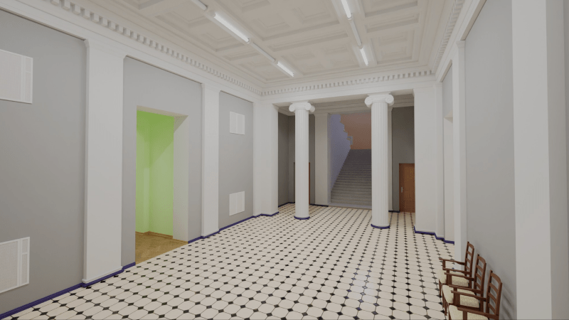 Деталізація зали у віртуальній версії NAMU