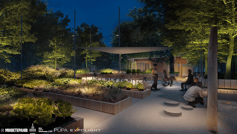 Локація для тілесних практик у Терапевтичному саду