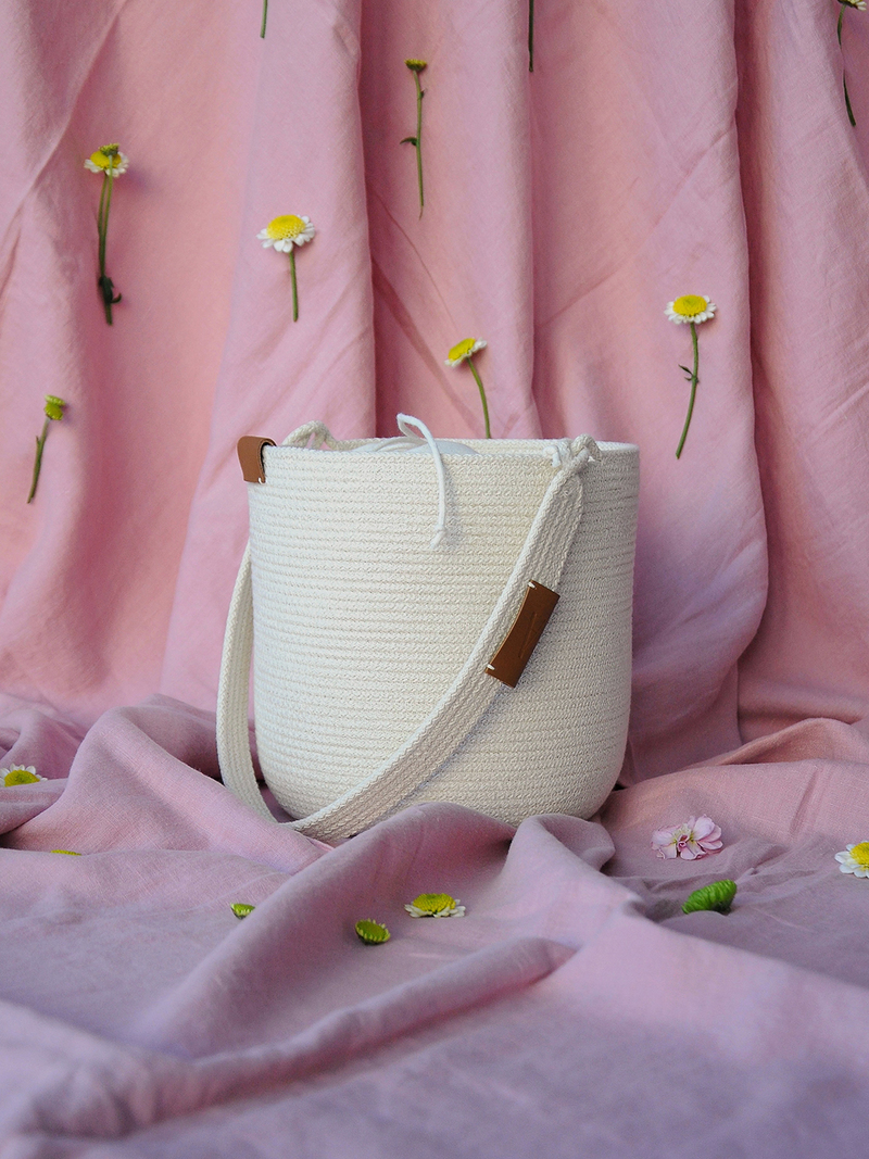 Бавовняний кошик із ручкою ARCE