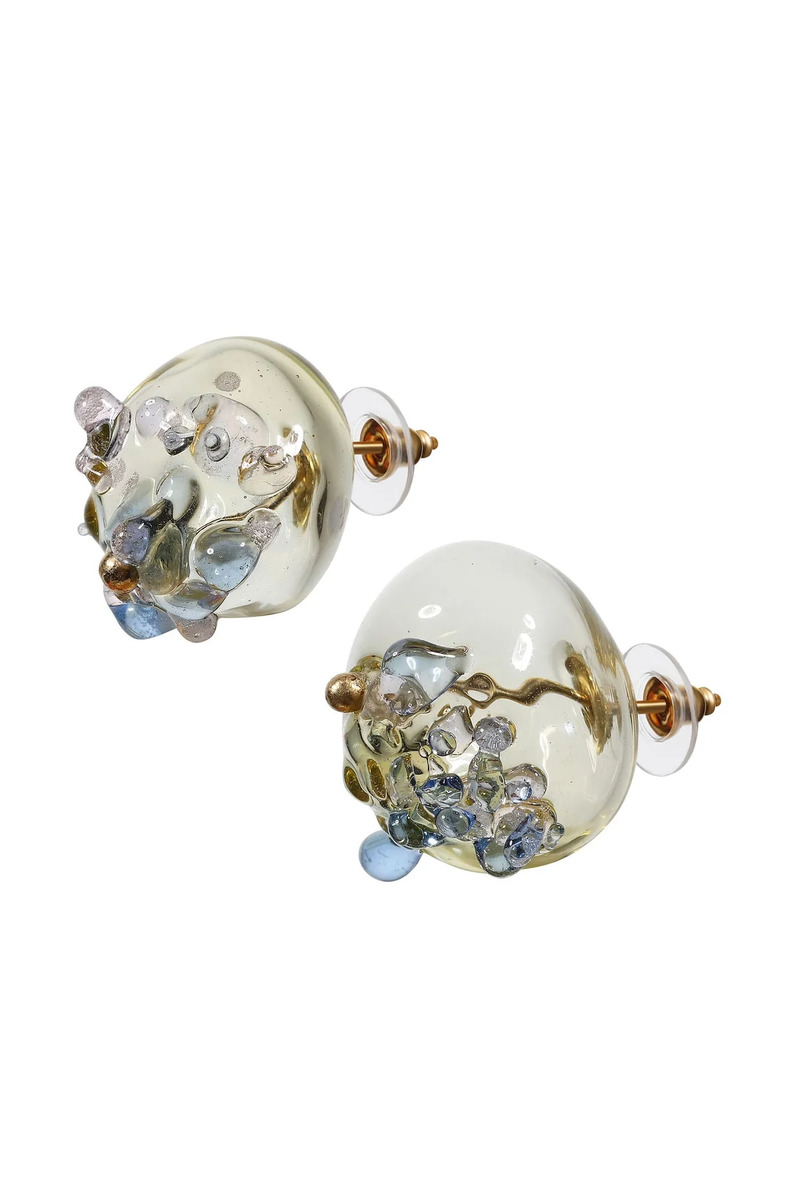 Скляні сережки BOBKOVA