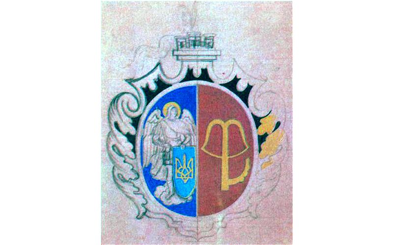 Проєкт Герба Києва авторства Григорія Нарбута