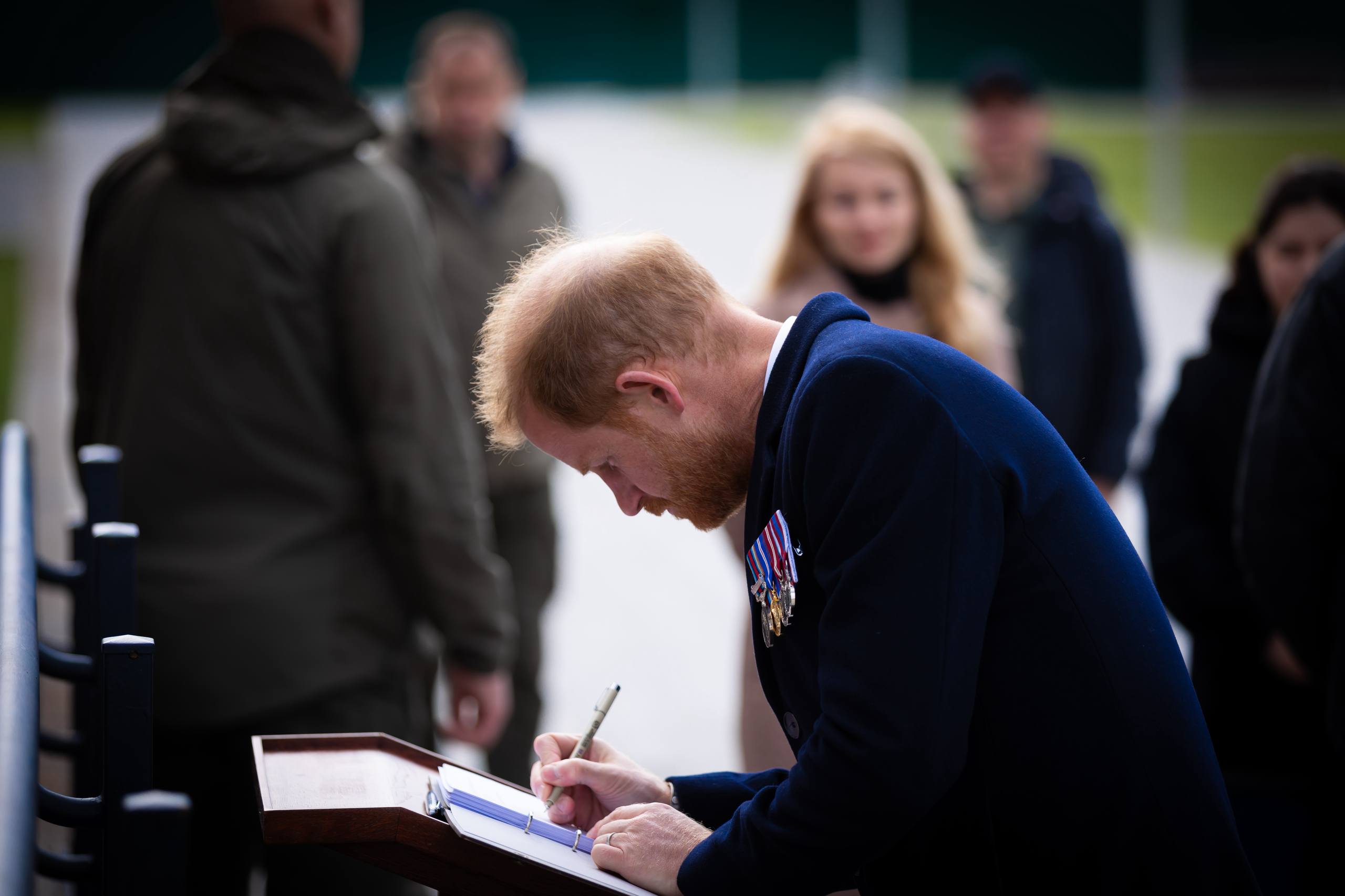 Принц Гаррі вшанував пам'ять українських військових у Києві. Фото: t.me/Mykola_Kalashnyk