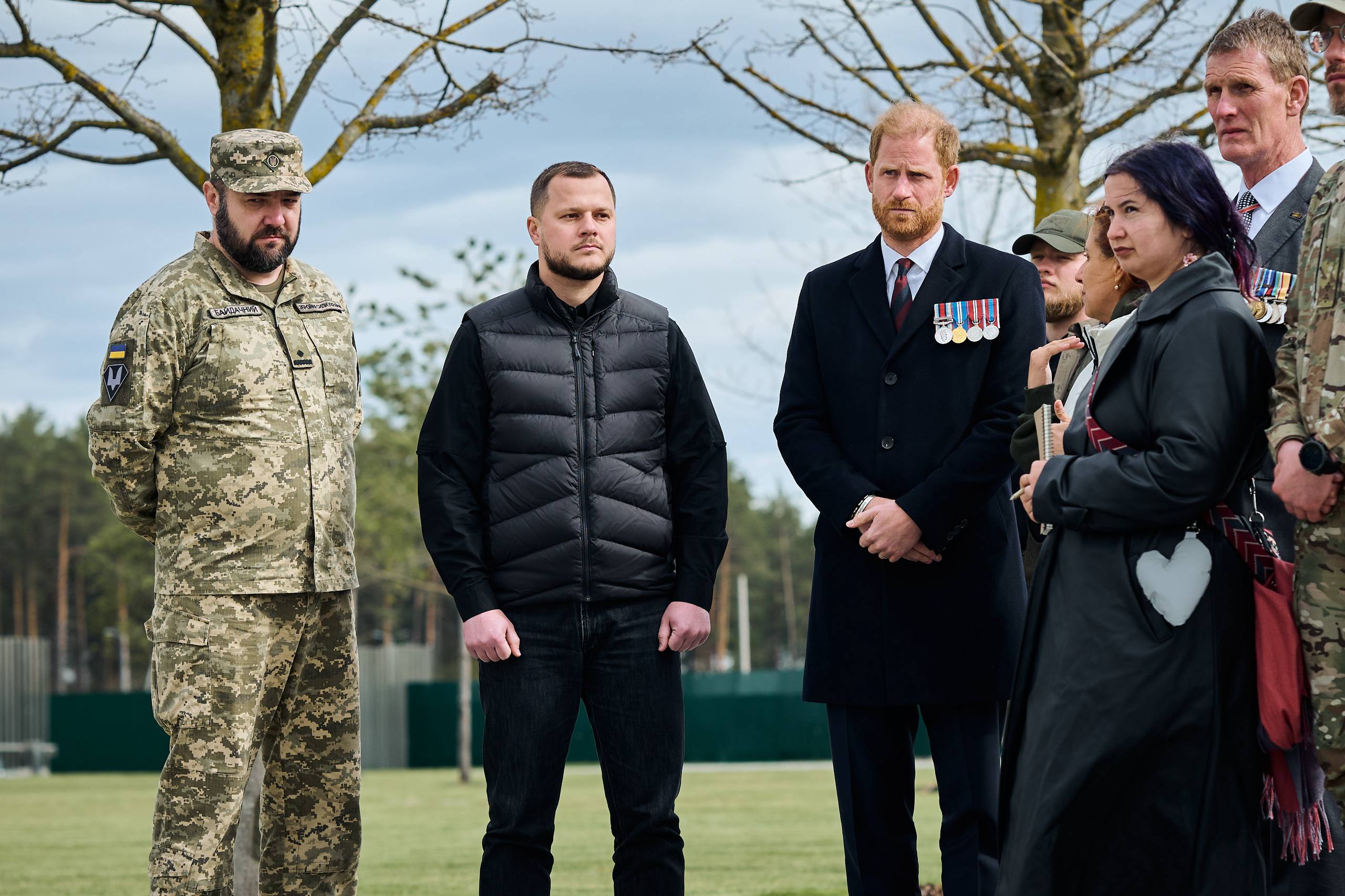 Принц Гаррі вшанував пам'ять українських військових у Києві. Фото: t.me/Mykola_Kalashnyk