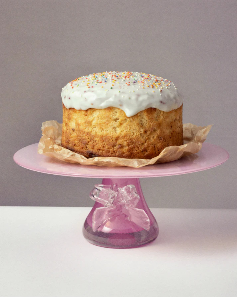 Тортівниця з гутного скла від Nadiia