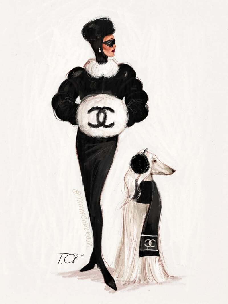 Ілюстрація Тетяни Чулкової, натхненна Chanel