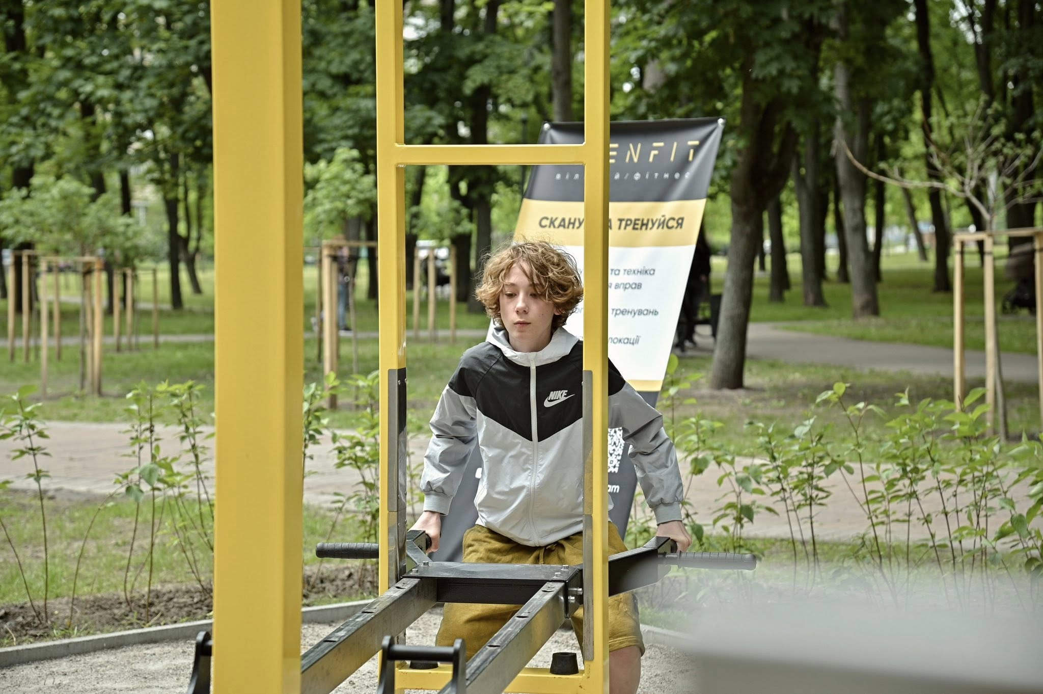Тренажерний комплекс OpenFit у Києві. Фото: facebook.com/georgii.zantaraia