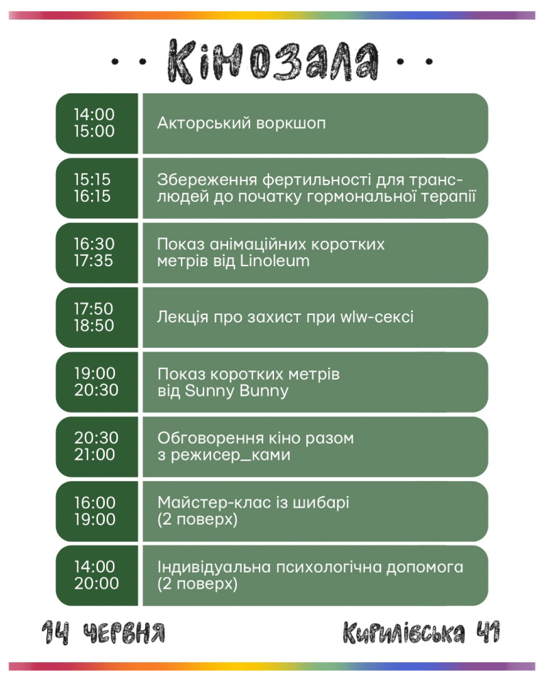 Що запланували організатори 
