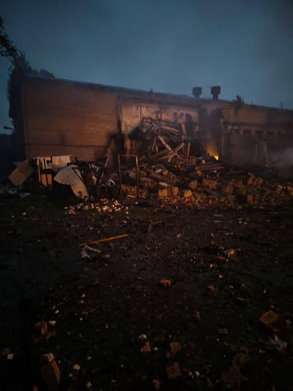 Кіностудія імені Олександра Довженка після атаки росії. Фото: facebook.com/berezhna.tetyana