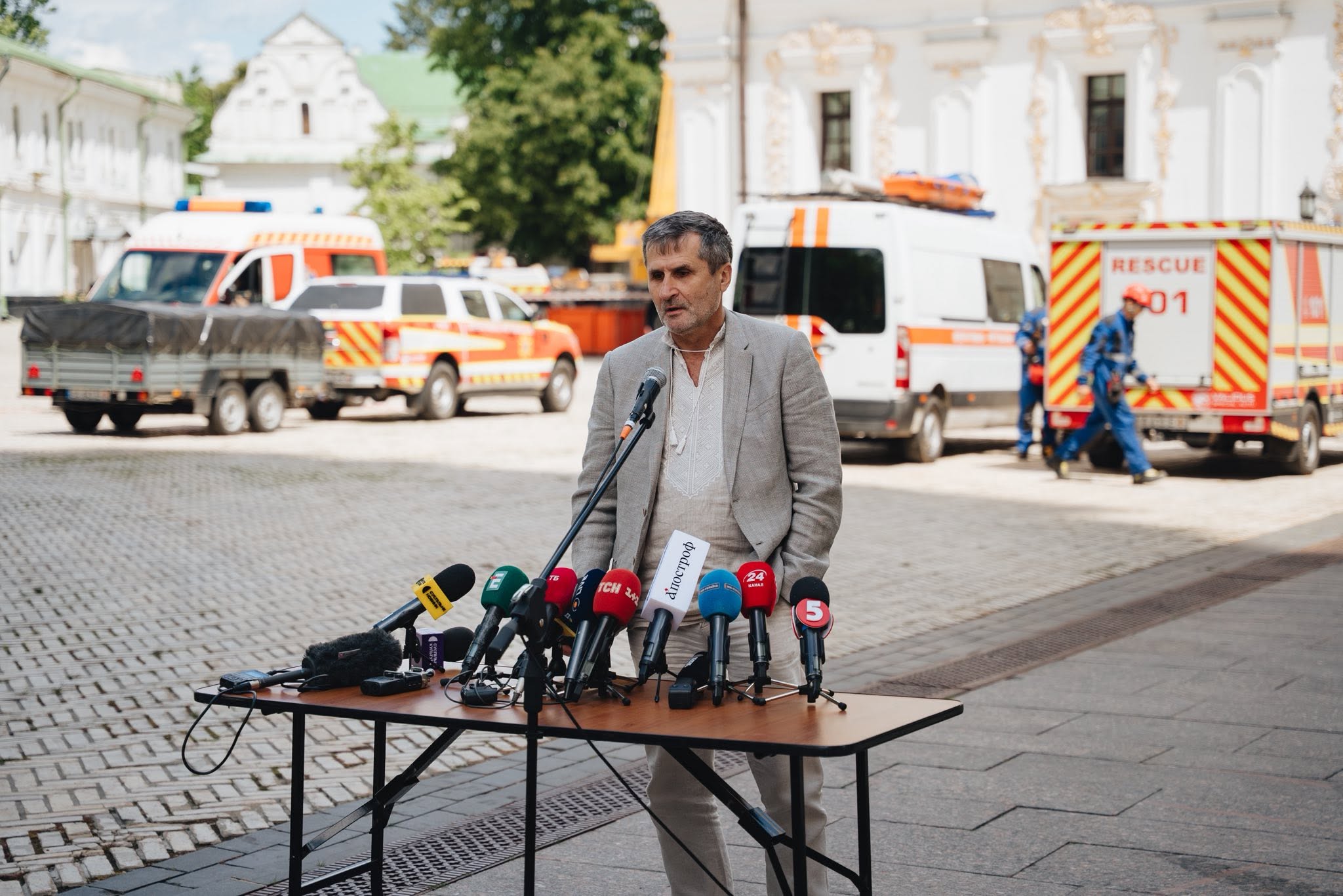 Андрій Дончик на пресконференції 16 червня. Фото: facebook.com/kplavra