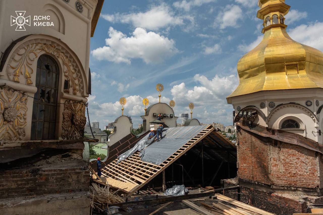Відновлення Києво-Печерської Лаври. Фото: ДСНС 