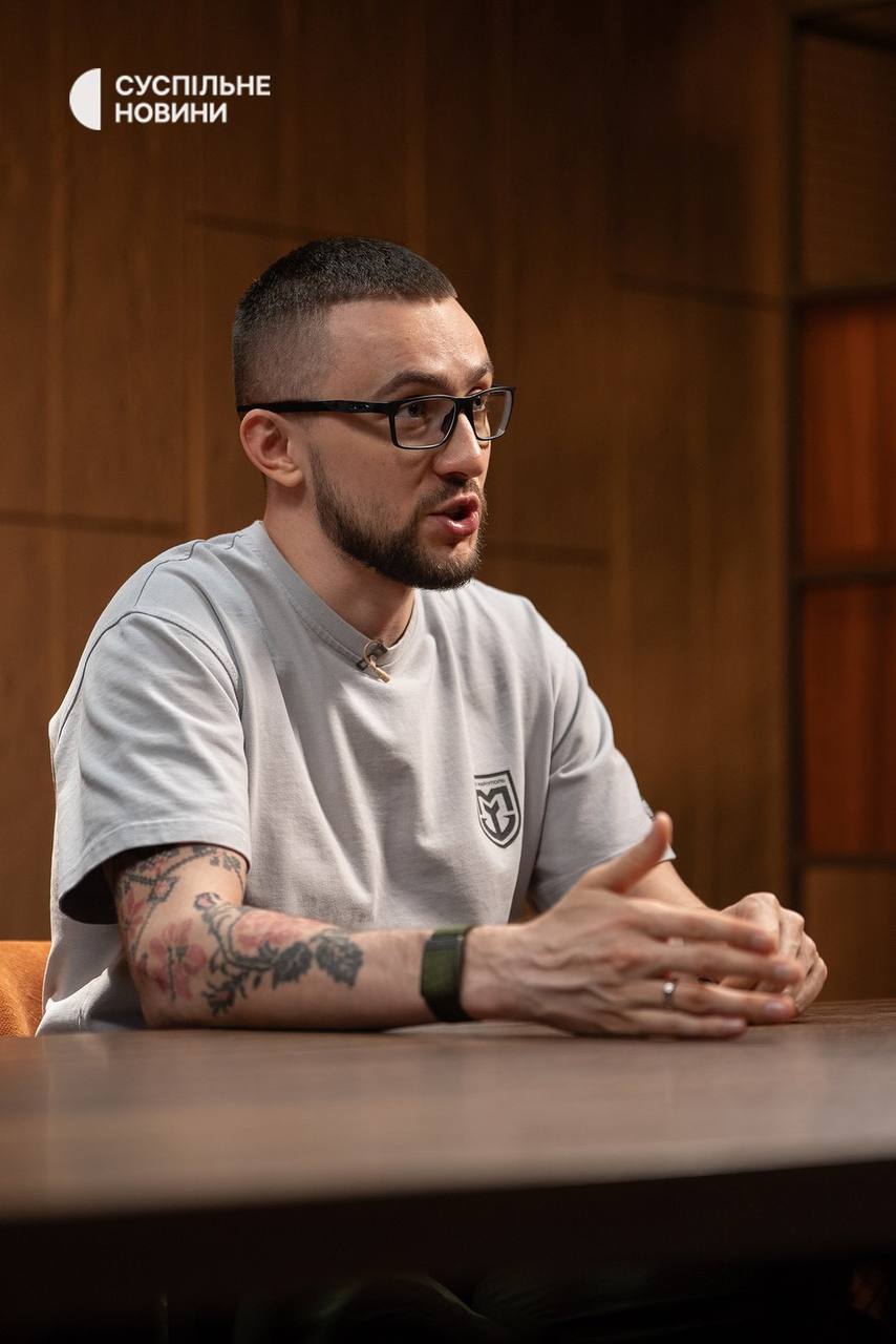 Сергій Стерненко під час інтерв'ю. Суспільне Новини/Олександр Сова