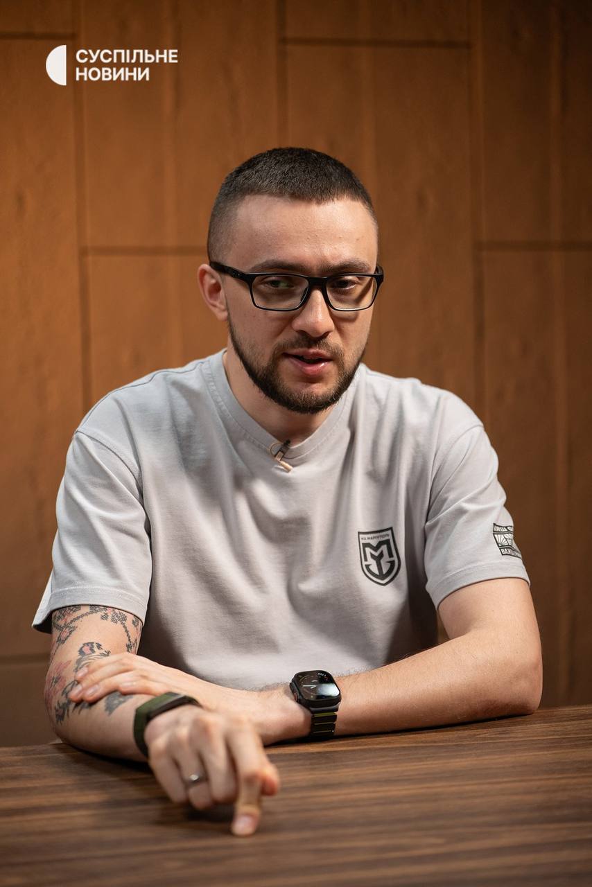 Сергій Стерненко під час інтерв'ю. Суспільне Новини/Олександр Сова