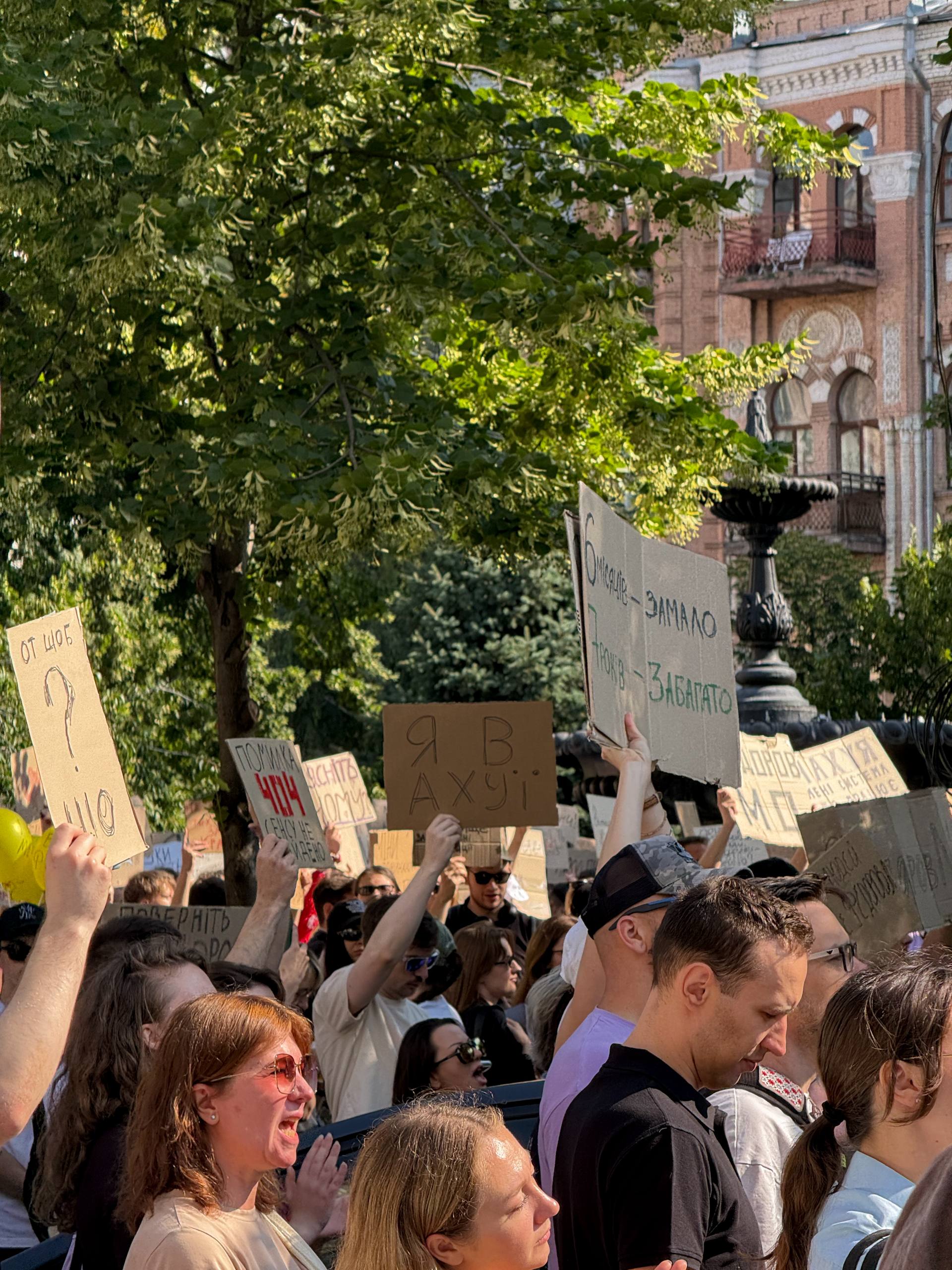 Мітинг проти відставки Федорова у Києві. Фото: t.me/thekyivlover