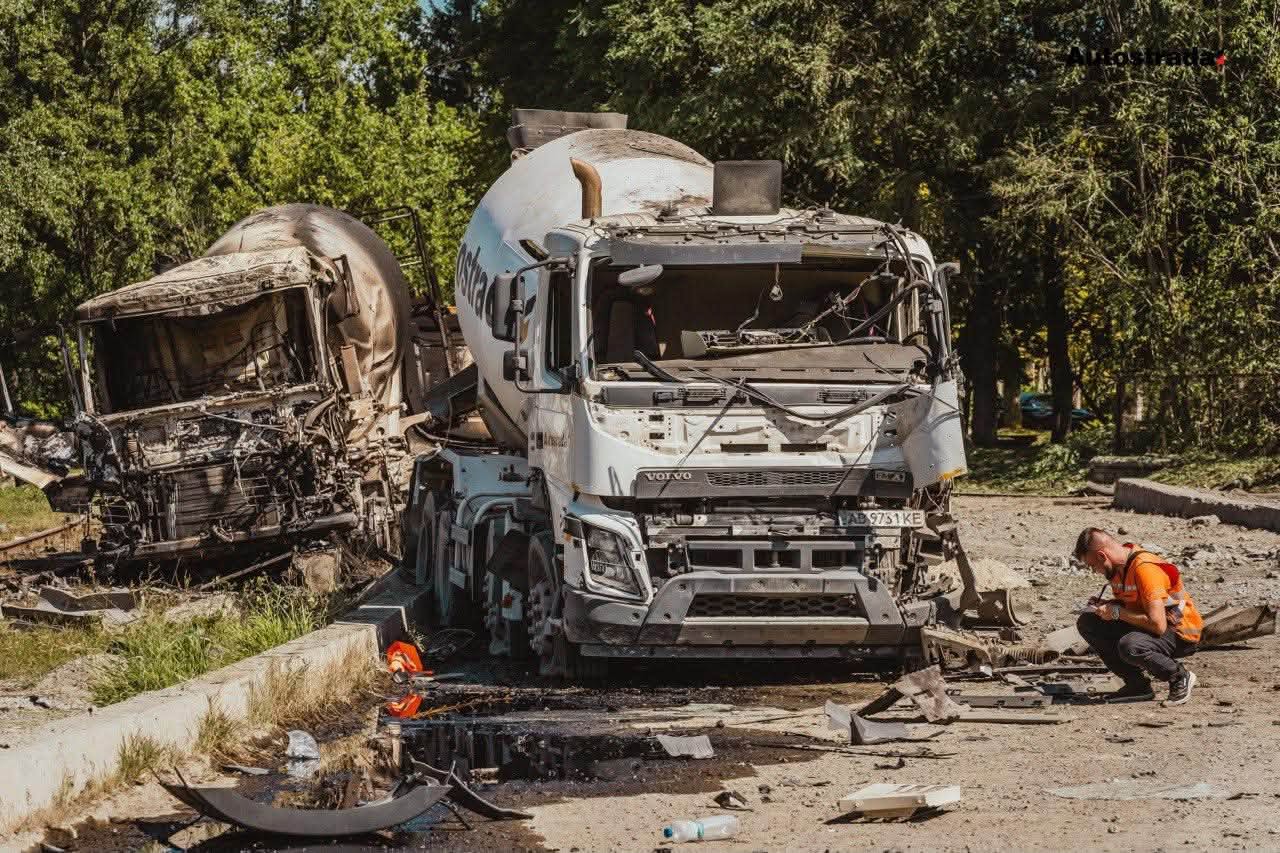 Зруйнована виробнича база Autostrada. Фото: facebook.com/shkil.maksym