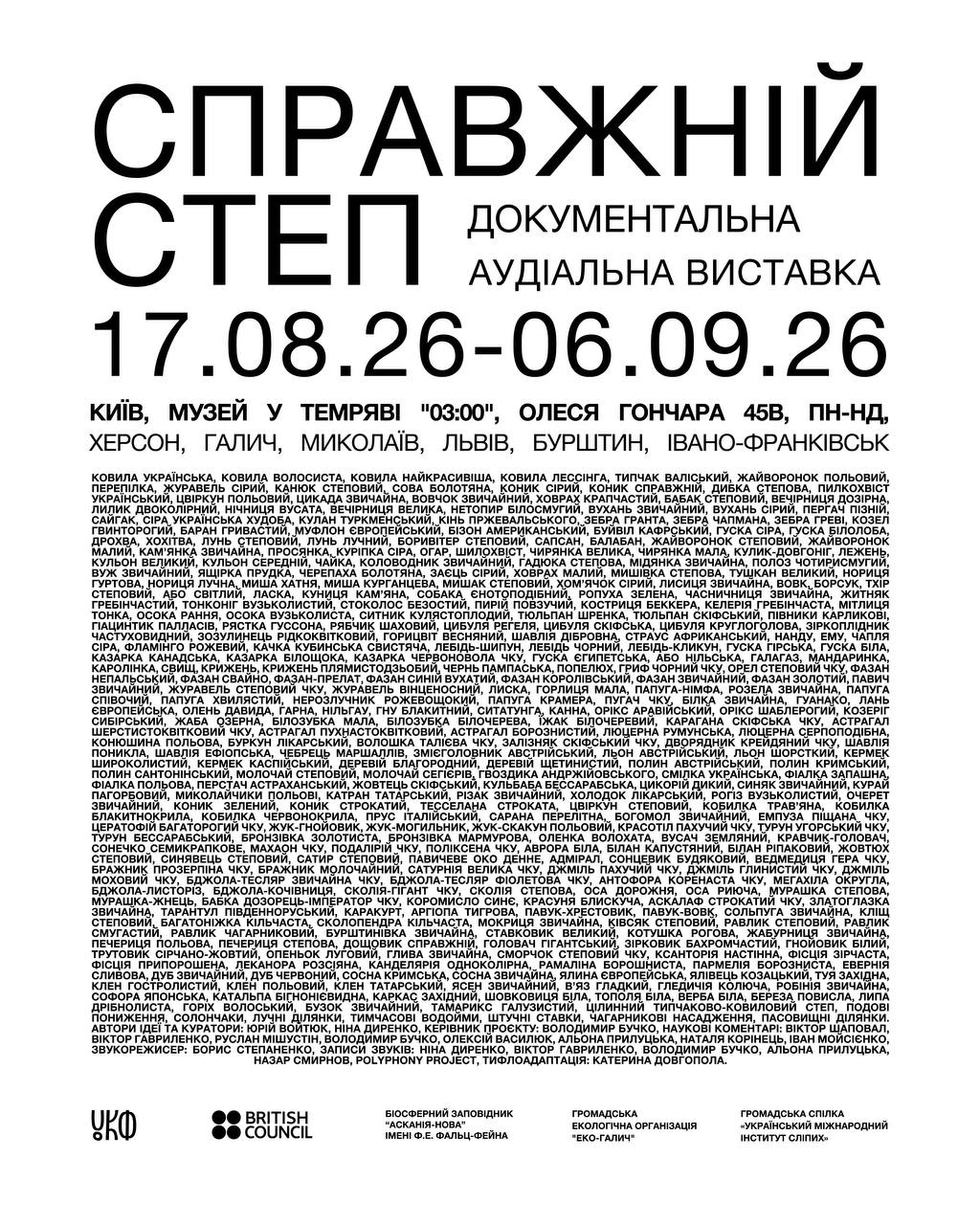 Афіша заходу. Фото надане організаторами