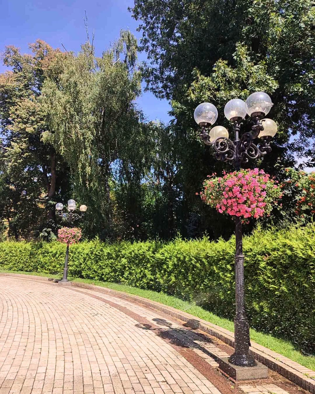 У парку Шевченка оновили клумбу. Фото: facebook.com/zelenbud