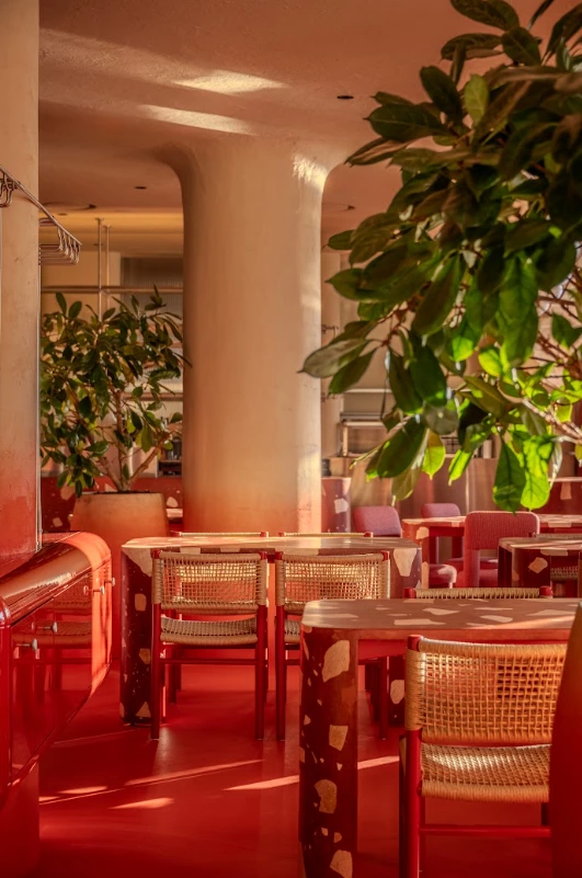 інтер'єр сімейного ресторану Rosso. Фото: dezeen.com