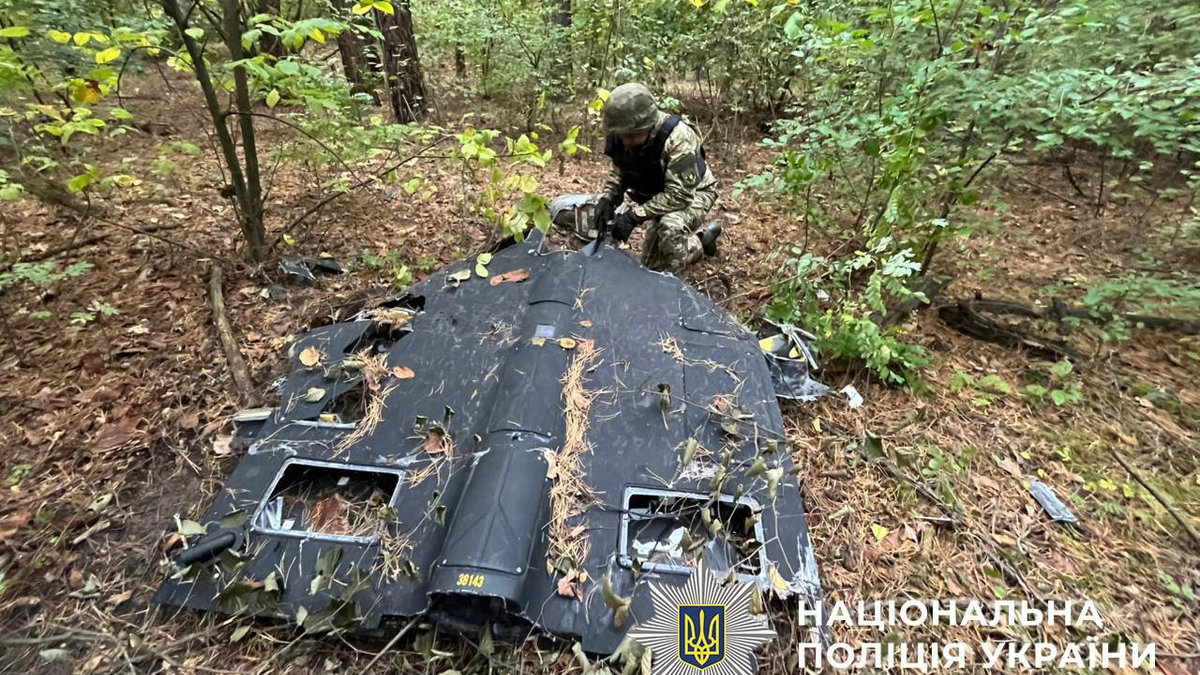 У Києві знайшли "шахед" із бойовою частиною: фото